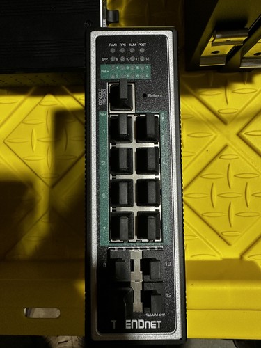 Trendnet 12-port Hardened Industrial Poe+ Layer 2+ Managed Din-rail TI-PG1284i - Picture 1 of 7