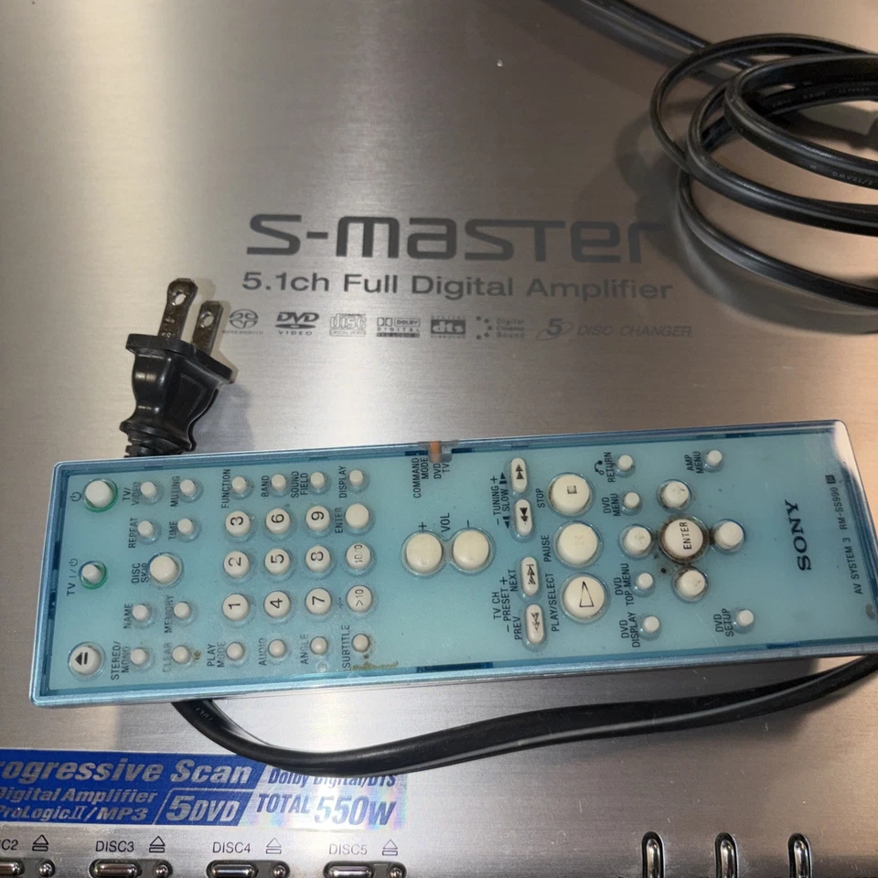 Sony DAV-C770 S-Master 5.1 Surround Sound 5x DVD / CD Changer Speaker System - Image 2 of 4