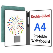 Small Dry Erase Board,12 x 9 Portable Dry Erase White Board,Double-Sided Fold...