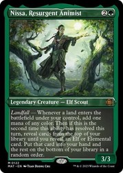 Nissa, Resurgent Animist - Foil Etched - March of the Machine: The Aftermath