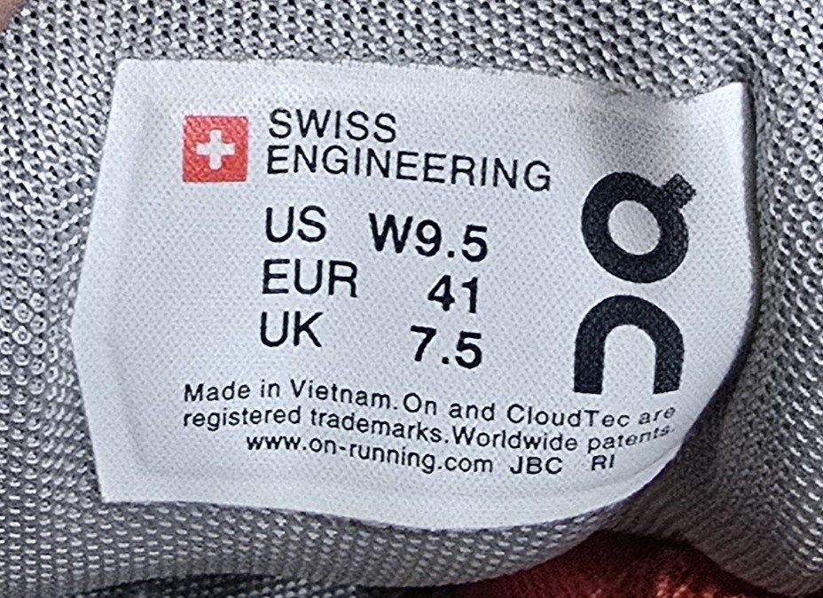 OnCloud Cloudflow Rust Rose Low Lace Up Womens US… - image 7