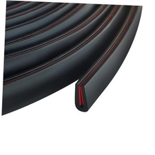 Edge Trim, 1/16" Rubber Edge Trim, Flexible Self Adhesive U Channel Edge