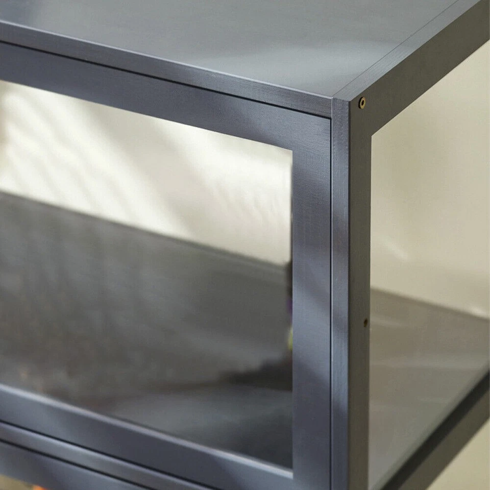 Gabinete de acrílico para el hogar de 3 niveles unidad de estante de exhibición estuche de almacenamiento de juguetes con puerta transparente EE. UU. Foto 4 de 4