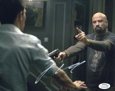 John Travolta Signed Autographed 8x10 From Paris with Love Gun Photo ACOA