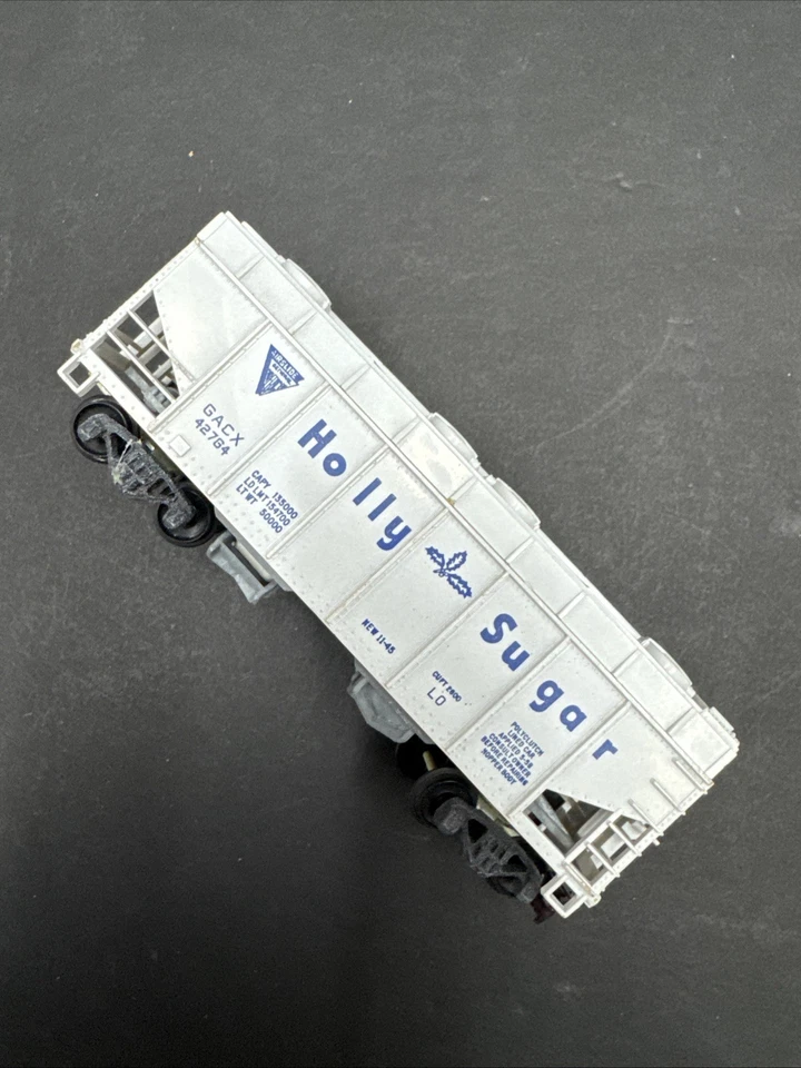 TYCO HO Scale Covered Hopper Car "Operating" Holly Sugar - Original Box - Image 4 of 4