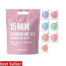 15 Min Pamper Me Kit by   Korean Spa and Skincare Kit for Women with Hair Mas...
