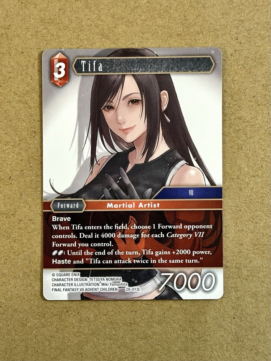 Tifa Non Foil 28-013L | Final Fantasy TCG | Dreamlike Oceans | eBay