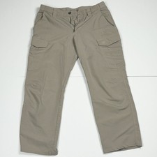 5.11 Tactical Pants Mens 34x30 Khaki Ripstop Utility Cargo Outdoor Workwear