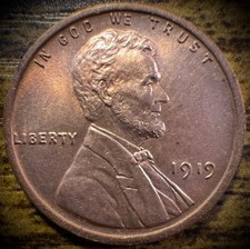 Centavo de trigo Lincoln 1919-P🔥hermoso rojo imperdible🔥 #4