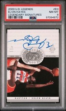 PSA 8 ELVIN HAYES Auto ON-CARD - 2000 UD Legends Legendary Signatures Upper Deck