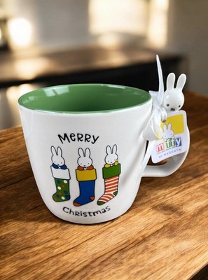 Miffy By Magenta Merry Christmas Stockings Mug Green Inside Coffee Tea Cup 23Oz