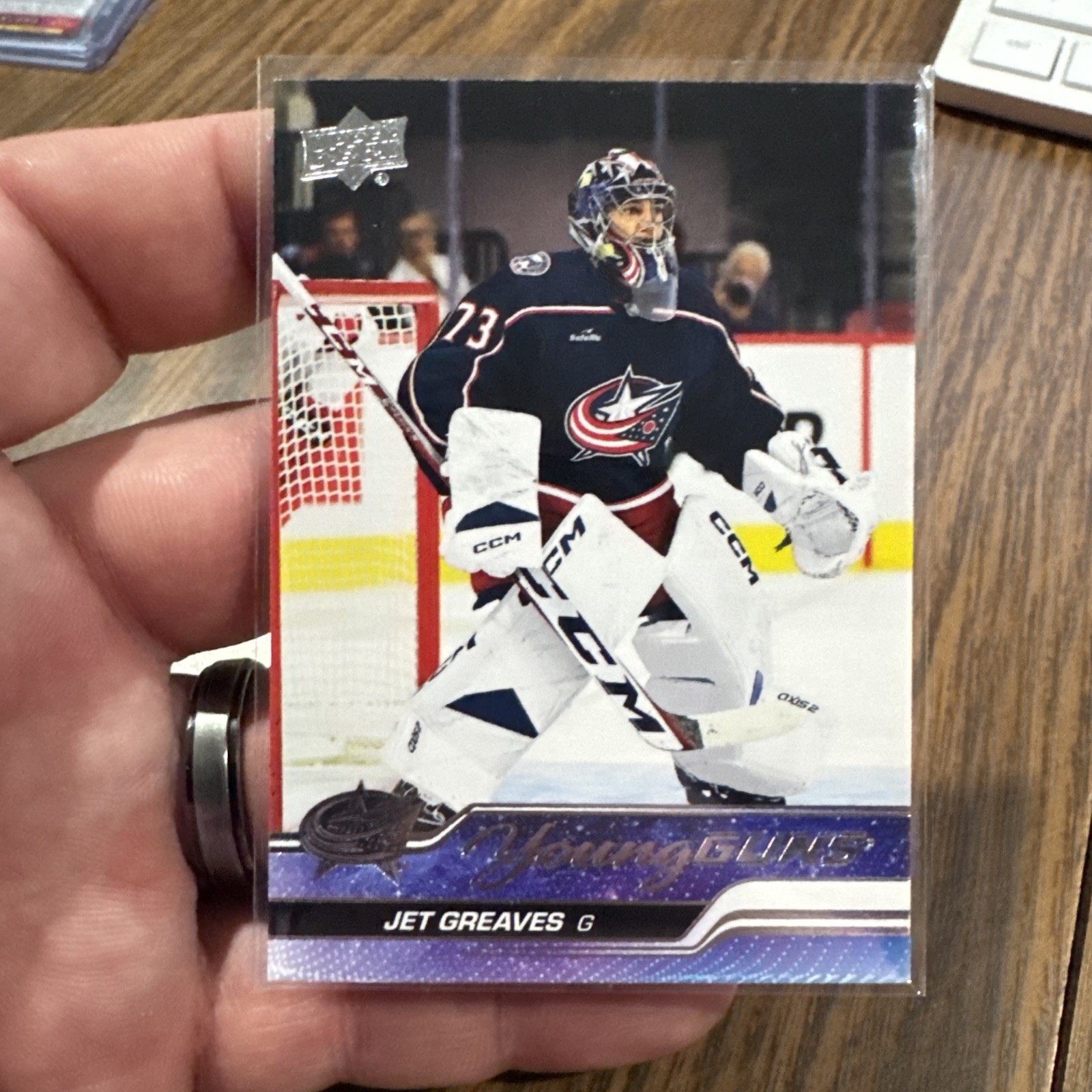 2023-24 Upper Deck Young Guns Jet Greaves Rookie Card RC #246