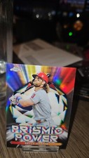 2021 Topps Chrome Baseball Bryce Harper Prismic Power Insert #PP-4 Phillies
