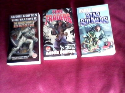 Andre Norton 3 book  bundle. Time Traders 1 & 2, Star Soldiers