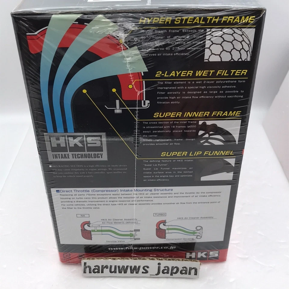 HKS para TOYOTA 1997-2005 ARISTO JZS161 2JZ-GT 70020-AT102 succión de carreras NUEVO Foto 4 de 4