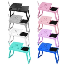 Laptop Desk Foldable Lap Tray Bed Adjustable Table Stand Dormitory Desk Portable