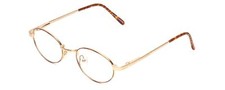 Calabria Flex Collection KIDS 46 Oval Reading Glasses 1.50 Gold/Orange Tortoise
