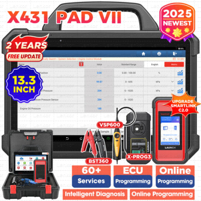 2025 LAUNCH X431 PAD VII ELITE PAD 7 PRO Diagnostic Scan Key Programming Coding
