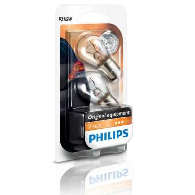 2 X P21/5W Lamps From Philips 12V 21/5W BAY15D Vision