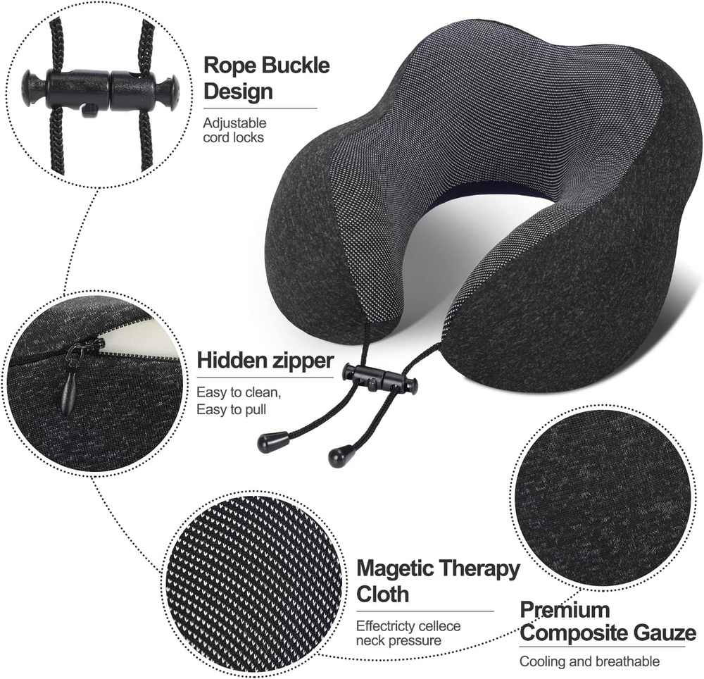 Best Memory Foam Travel Neck Pillow for Head Support and Comfortable Sleep Best Memory Foam Travel Neck Pillow for Head Support and Comfortable Sleep