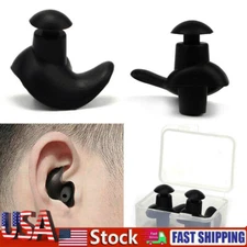 5 Pairs Soft Silicone Swimming Surfing Ear Plugs Reusable Silicone w/Case