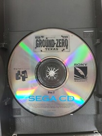 Ground Zero Texas (Sega CD, 1993) Complete Tested, Case has cracks