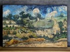 Van Gogh Leinwandbild 'Schale Mit Pfingstrosen Und Rosen' – Handgefertigtes Wandbild Auf Keilrahmen, 30x20 Cm, Made In Germany