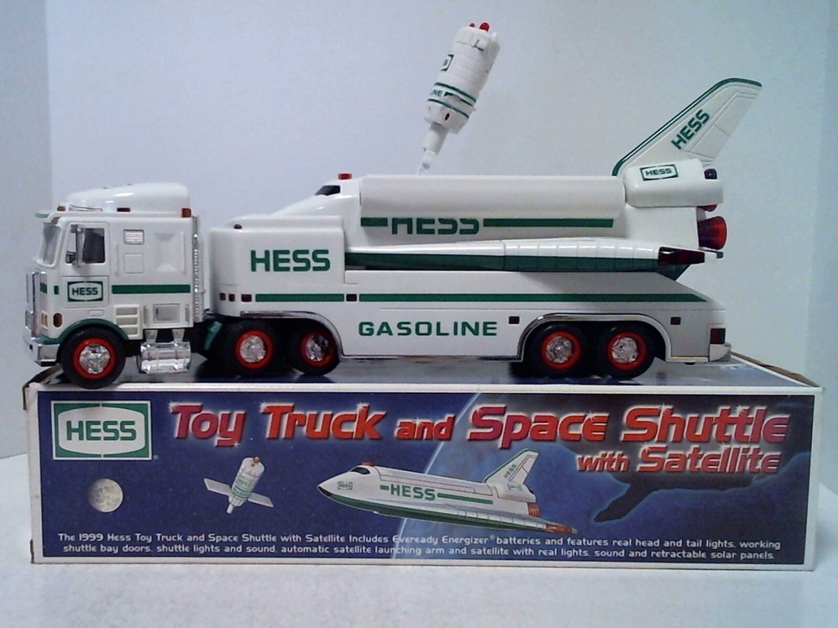 1999 Hess Toy Truck and Space Shuttle with Satellite in Box