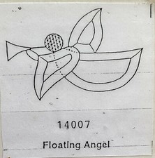 FLOATING ANGEL Festive Bevel Cluster 40001 5-1/2" x 8" Stained Glass Supplies