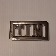 TIM Custom Personalized Name Belt Buckle -Put your name or word on Buckle