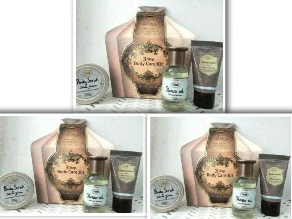 3 Sabon 3 шага тела уход набор нежный жасмин душа масло скраб лосьон (287) - Изображение 2 из 2