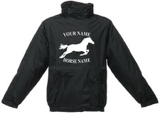 Personalised Regatta Jacket Horse Equestrian Unisex Rider Racing Waterproof Coat
