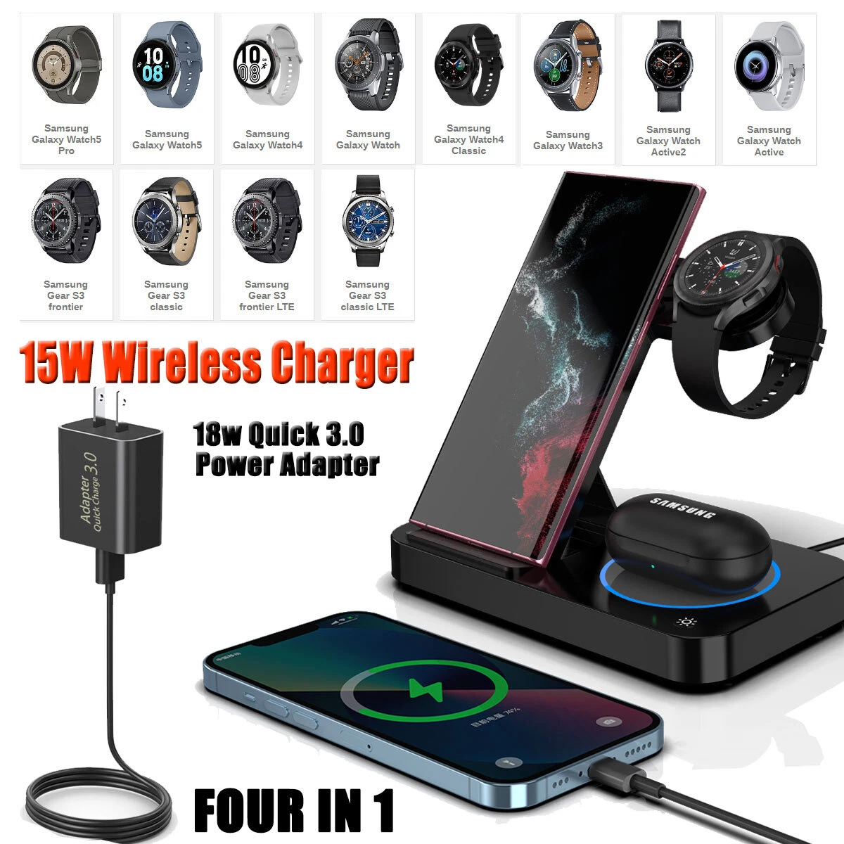 Samsung galaxy watch charging dock store