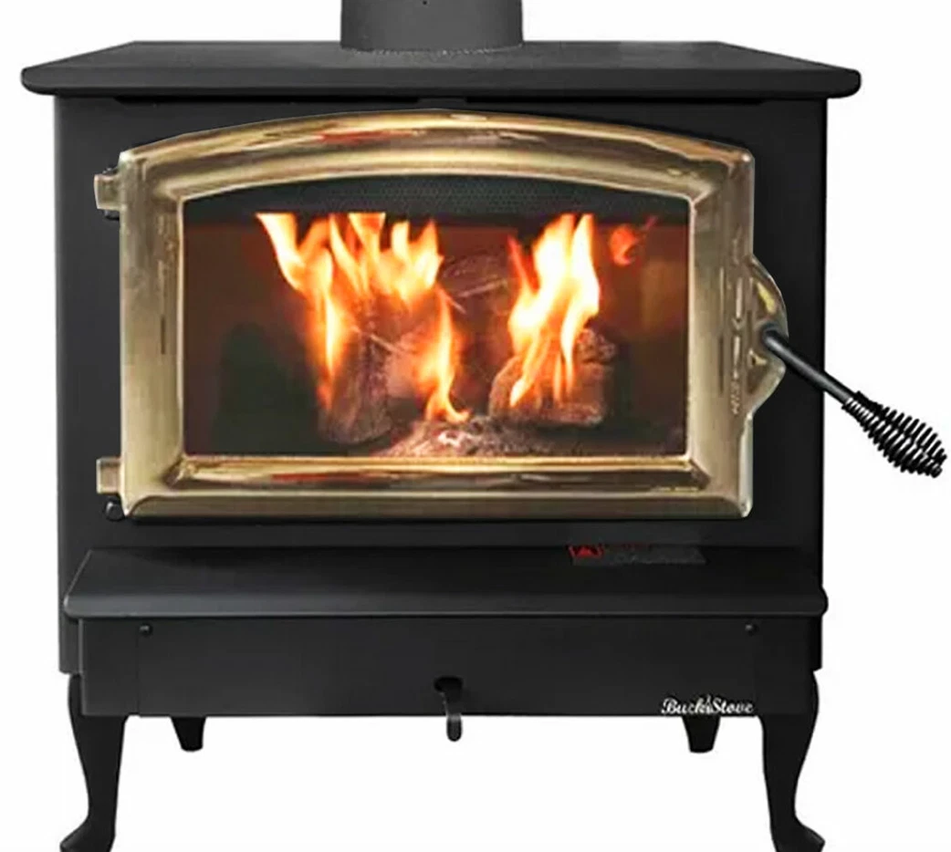 Buck Stoves FP 74 Wood Stove with Gold Door Includes Blower | eBay
