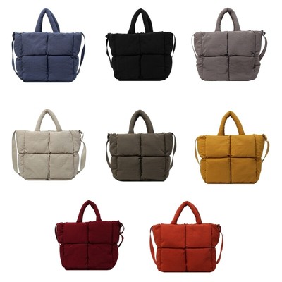 Functional Quilted Shoulder Bag Puffer Crossbdoy Bag Keep Your Items Organized