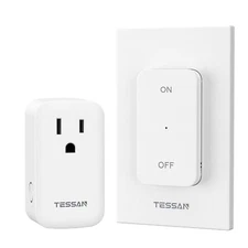 Remote Control Outlet Wireless Wall Mounted Light Switch for Indoor String Light