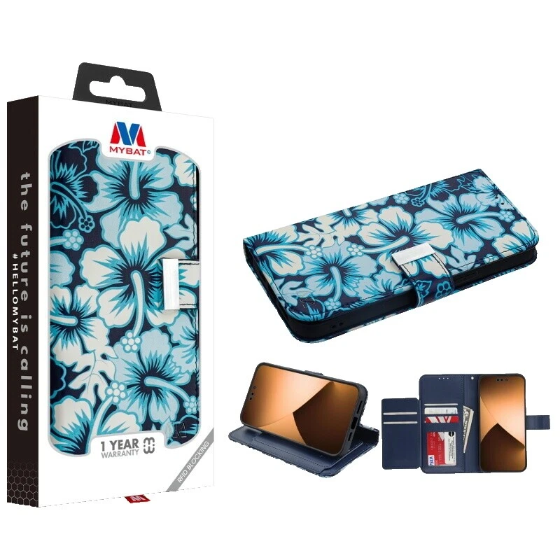 Teléfono celular Azul MYBAT casos de cartera