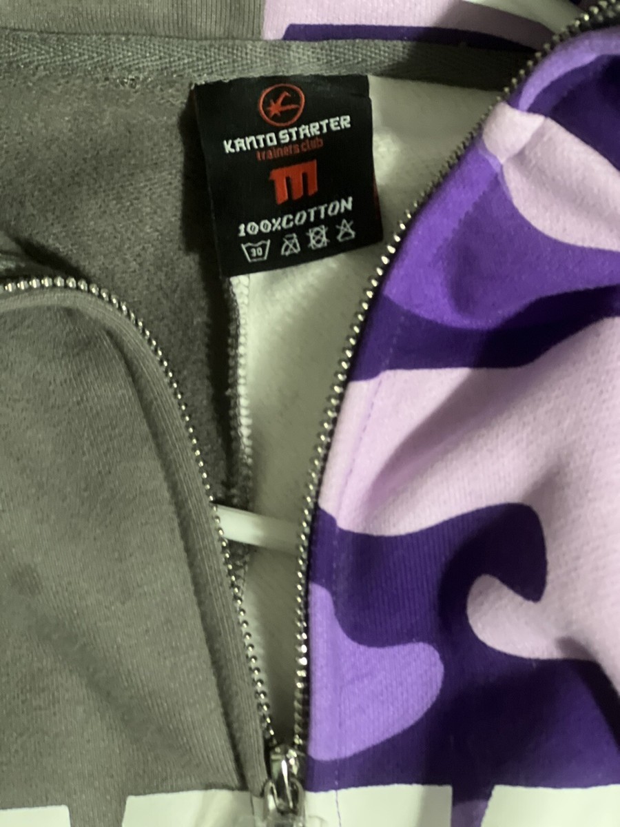 Kanto Starter Gengar Split Hoodie Pokemon Purple Hoodie Zip Kanto Starter Gengar Split Hoodie Pokemon Purple Hoodie Zip