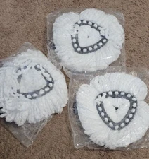 EASY WRING MOP HEAD LOT OF 3 MICROFIBER MOP HEAD REPLACEMENTS
