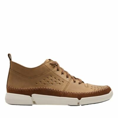 Clarks Herren * Tri Fri Hi Tobacco Nubuk Stiefel Cushion Plus * UK 9,5 / US 10,5 G
