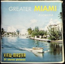 1960's Greater Miami Florida 3d View-Master 3 Reel Packet NEW SEALED