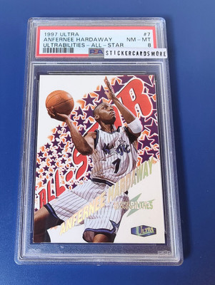 Anfernee Hardaway Fleer Ultra #7 Ultrabilities All - Star NBA 1997 PSA 8