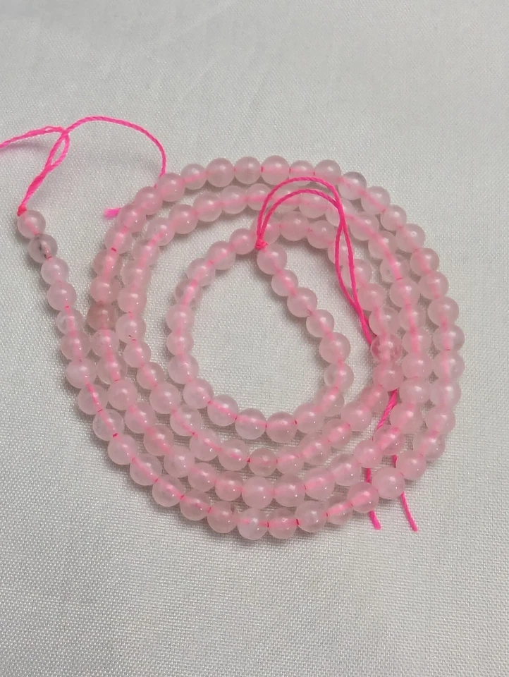 Rose Quartz Gemstone Beads, Choose Your Shape - Image 4 of 4