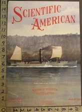 1909 CLERMONT STEAMBOAT NORTH HUDSON RIVER FULTON MCKNIGHT-SMITH COVER COV1861