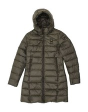 Blauer Womens Hooded Padded Coat Uk 10 Small Grey Polyamide Gk15