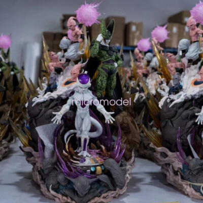 Hero Belief Studios Dragon Ball Frieza Cell Majin Buu Resin Model In Stock Led