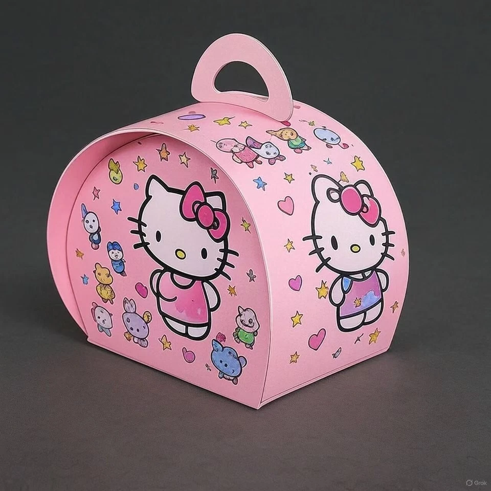 Cajas de regalo de papel con logotipo personalizado de 40 piezas 300 gsm - Favor de fiesta, pastel, embalaje de dulces Foto 2 de 4