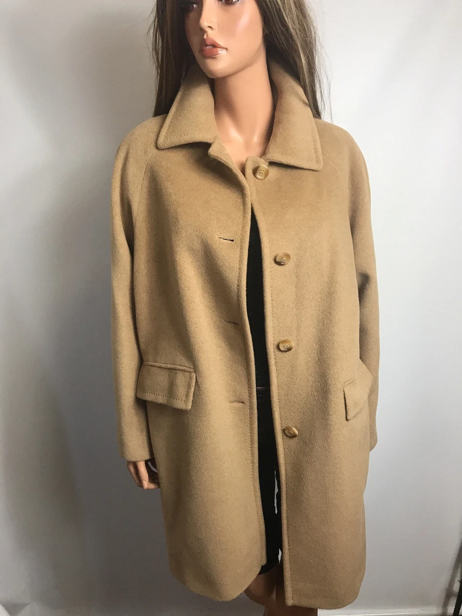 Larry Levine Design Camel Hair Tan Coat, Size 10