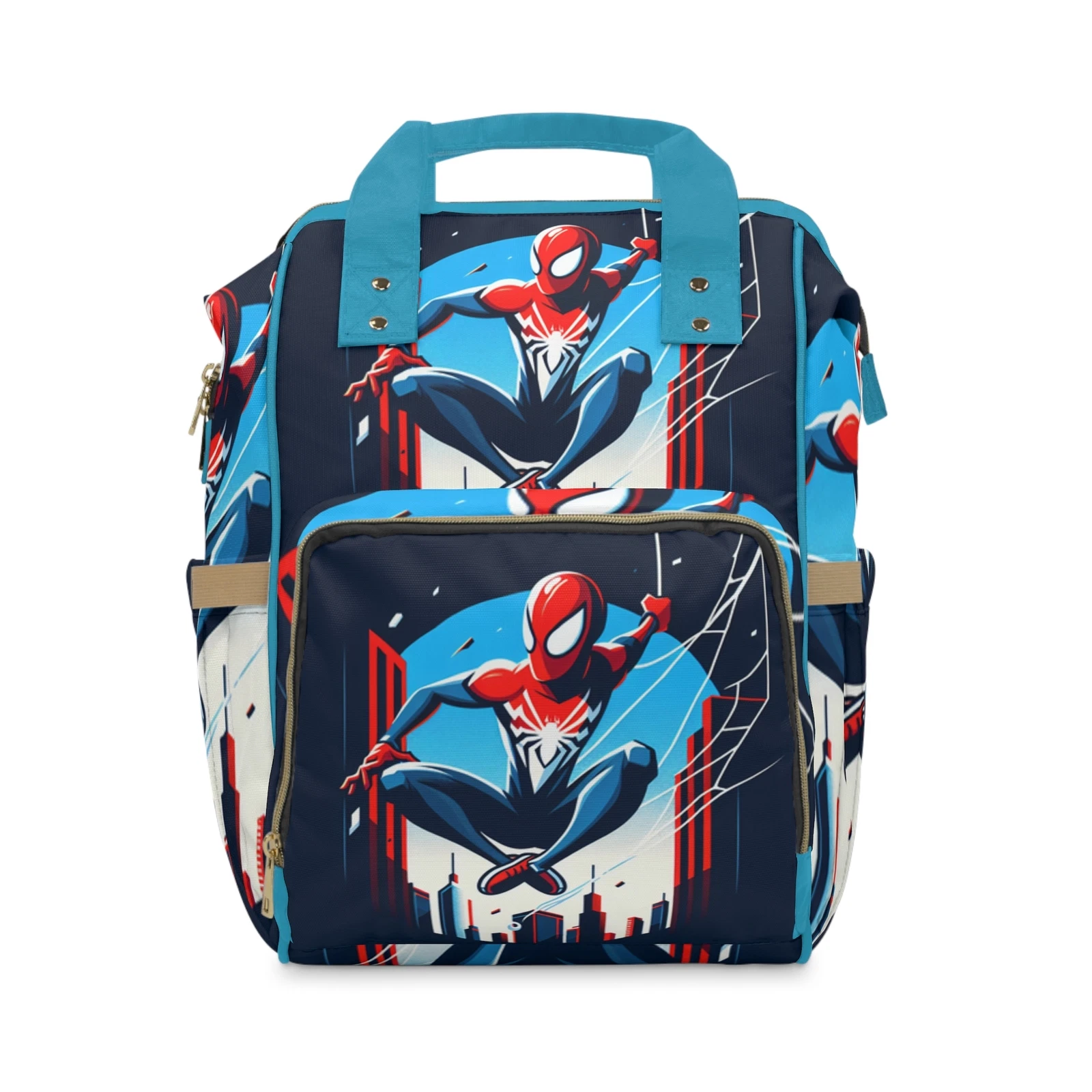 Superhero Multifunctional Diaper Backpack - Stylish and Functional Baby Gear