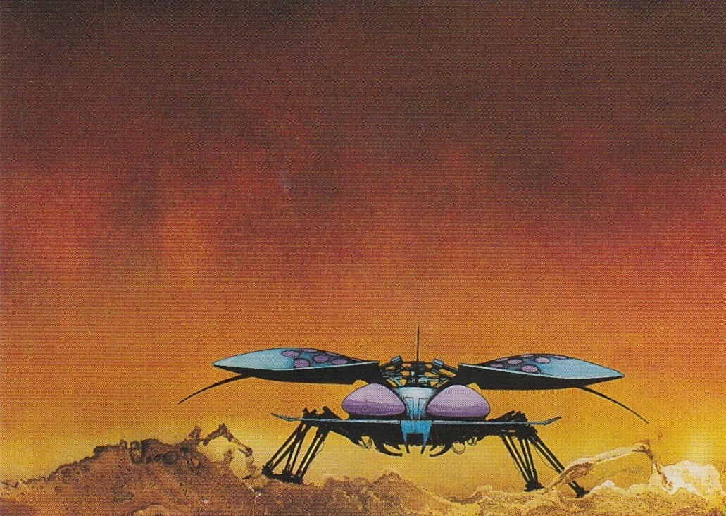 1993 FANTASY ARTIST ROGER DEAN SINGLE TRADING CARD #6 SCARAB